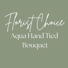 Florist Choice Aqua Hand Tied