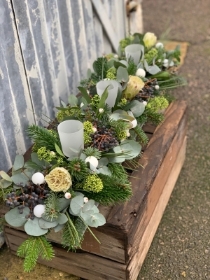 Candlelit Christmas Centrepiece