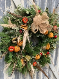 Festive Dried Fruit Wreath